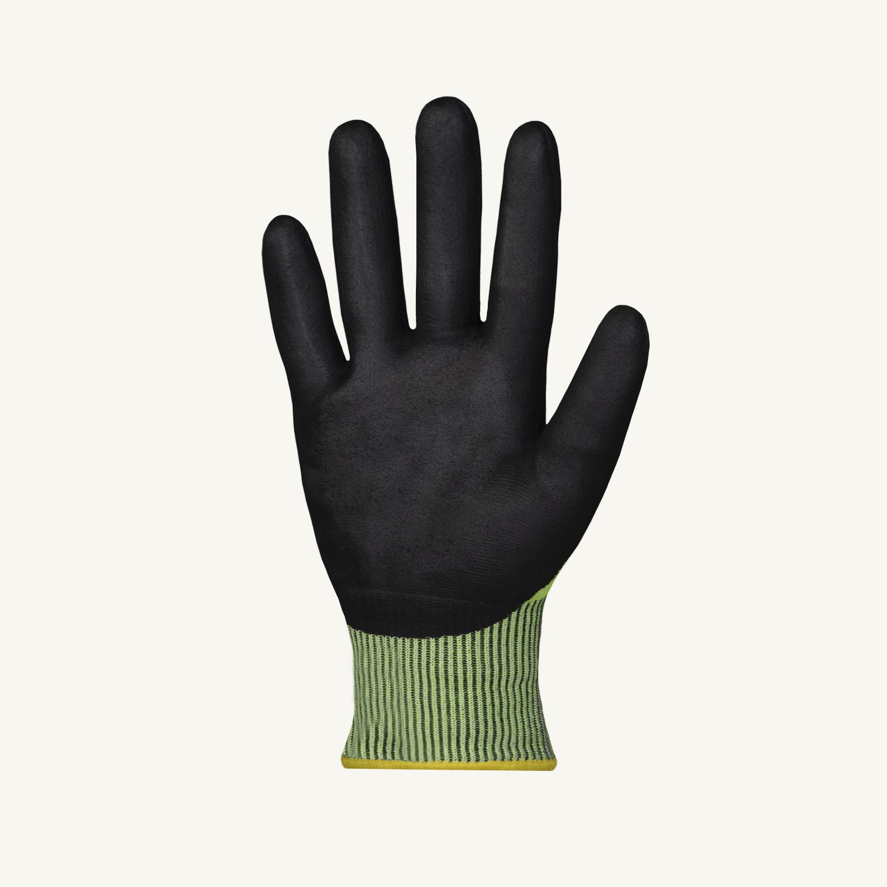 Superior Glove® TenActiv™ S21TAXGFN Hi-Vis Foam Nitrile Coated 21-Gauge A6 Cut Gloves